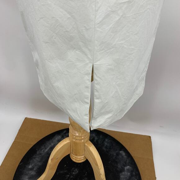 Salvatore Ferragamo Dress Women 46 US 10 Pale Mint Belted Half Snap Button Notch - Picture 9 of 16